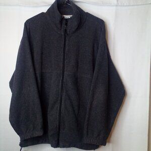 Columbia Jacket Men XL Fleece Full Zip Pockets Gray